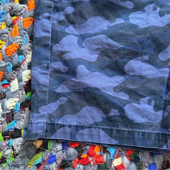 Khakis By Gap Blue Camouflage Boyfriend Roll-Up Shorts Women’s Size 8 Bermudas - Picture 6 of 16